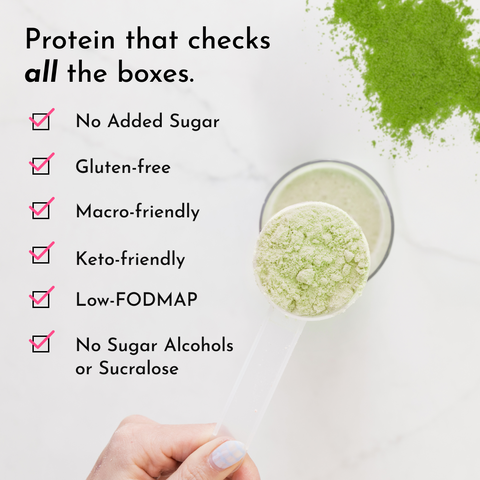 Matcha Mint Protein Powder - College Bath and Body