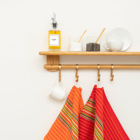Salsa Stripe Kitchen Towels - College Bath and Body
