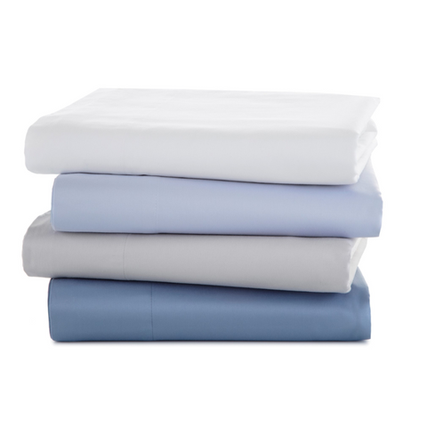 Clean Design Home® Supima™ Cotton Percale Sheet Set-Solid Color - College Bath and Body