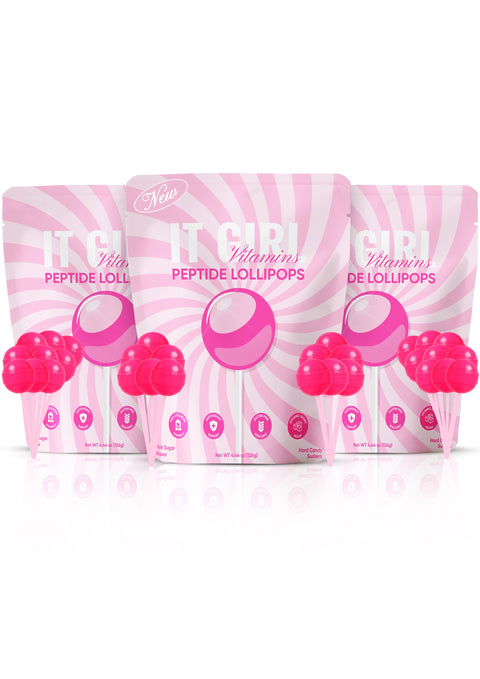 It Girl Beauty Lollipops - Collagen Peptides & Vitamin C Healthy Candy for Skin, Hair, Nails - College Bath and Body