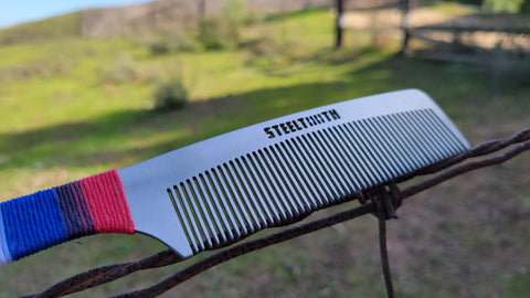 Captain Patriot: The Premier American-Themed Stainless Steel Comb Limited Edition - College Bath and Body