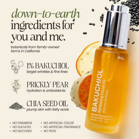 Bakuchiol Skin Renewing Facial Oil (Retinol Alternative) - College Bath and Body