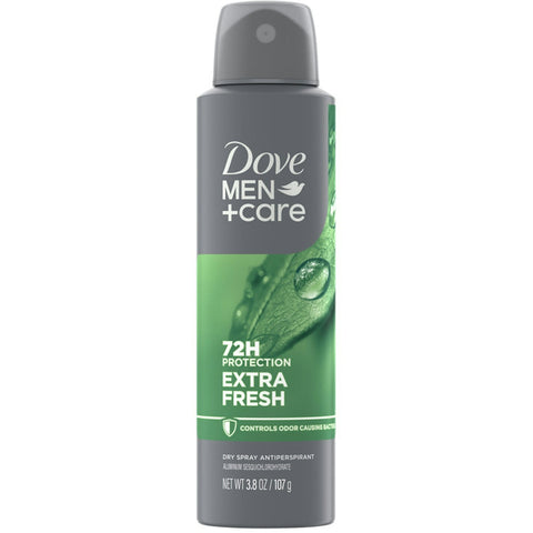 Dove Men+Care Antiperspirant Deodorant Dry Spray For Men Extra Fresh, 3.8 Ounce