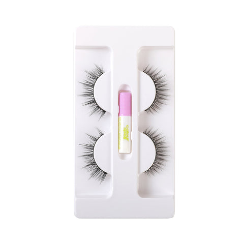 False Eyelashes with Adhesive - College Bath and Body