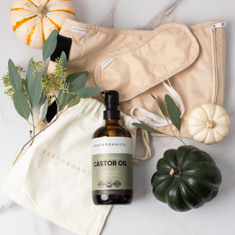 USDA Organic Castor Oil with Metal Pump - College Bath and Body