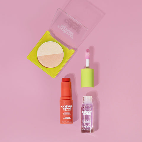 Serving Glow Collection- Highlight, Blush & Lip Oil - College Bath and Body