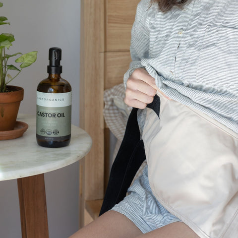 Organic Cotton Castor Oil Packs (Belly & Neck Pad) - College Bath and Body