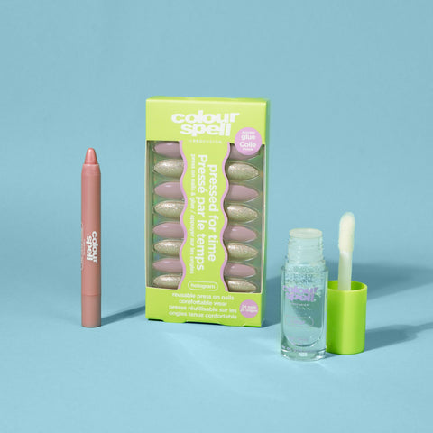 Pressed, Glossed and Polished Collection- Shadow, Lip Oil & Nails - College Bath and Body
