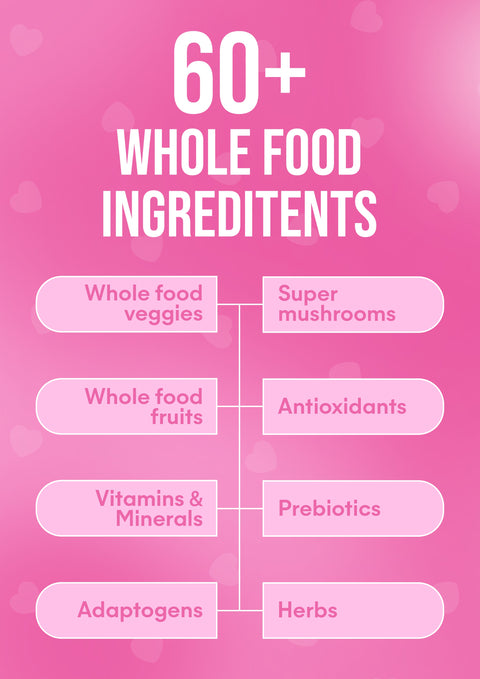 It Girl Snack - Superfoods Greens Gummies in Pink Starburst Flavor - College Bath and Body