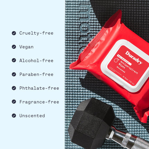 Whole Body Antiperspirant Wipes - College Bath and Body