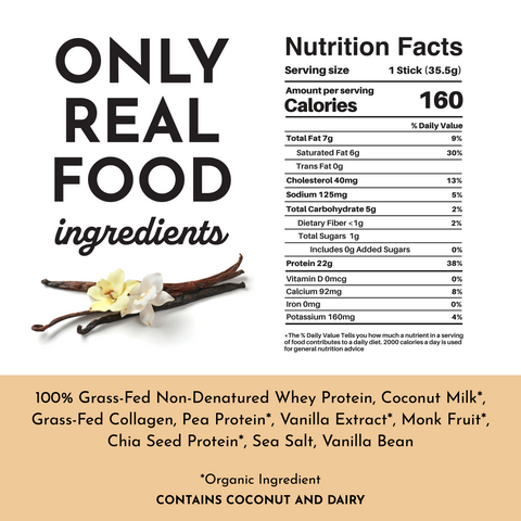 French Vanilla Protein Powder Stick - College Bath and Body