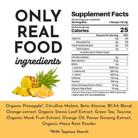 Orange Pineapple Pre-Workout - College Bath and Body