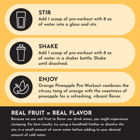 Orange Pineapple Pre-Workout - College Bath and Body
