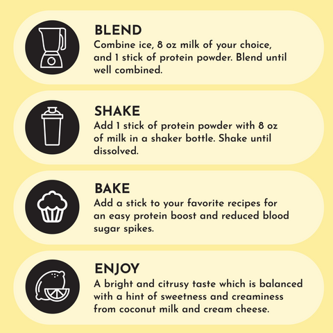 Lemon Swish Protein Powder Stick - College Bath and Body