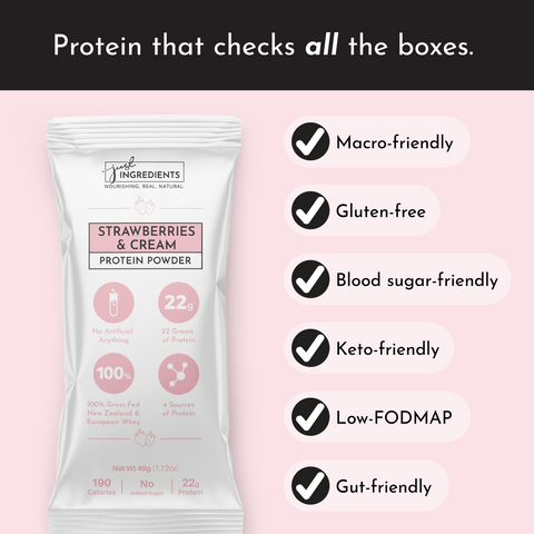 Strawberries & Cream Protein Powder Stick - College Bath and Body