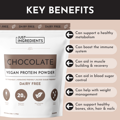 Vegan Chocolate Protein Powder - College Bath and Body