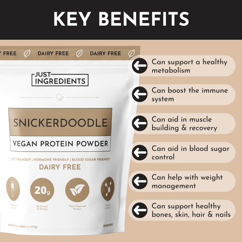 Vegan Snickerdoodle Protein Powder - College Bath and Body