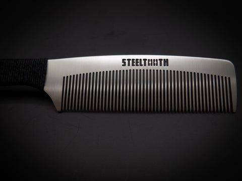 Hemp Cordage Handle Steeltooth Comb - Earth Tones - College Bath and Body