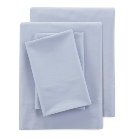 Clean Design Home® Supima™ Cotton Percale Sheet Set-Solid Color - College Bath and Body