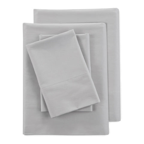 Clean Design Home® Supima™ Cotton Percale Sheet Set-Solid Color - College Bath and Body