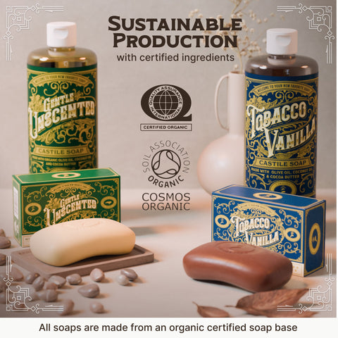 Castile Bar Soap - Tobacco Vanilla - College Bath and Body