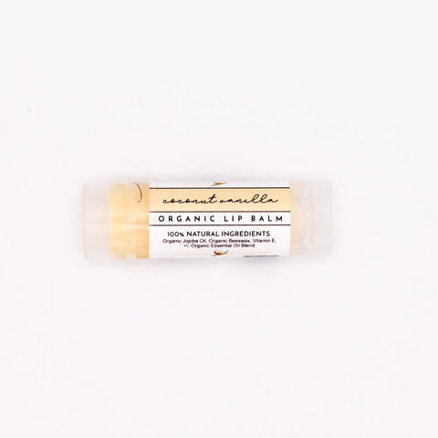 Coconut Vanilla Organic Lip Balm - College Bath and Body