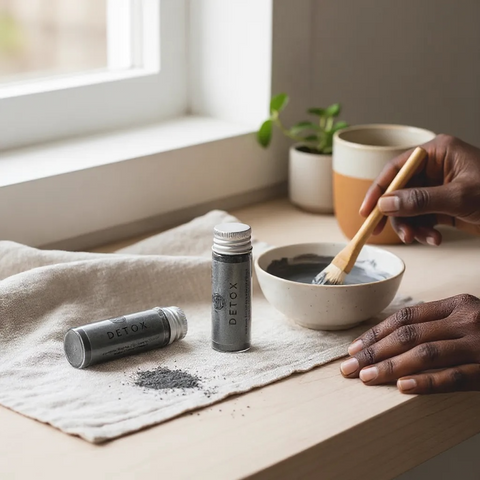 DETOX CHARCOAL & CLAY MASK - College Bath and Body
