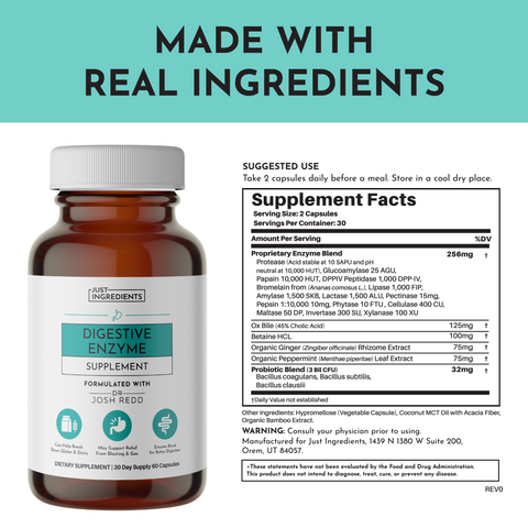 Digestive Enzyme - College Bath and Body