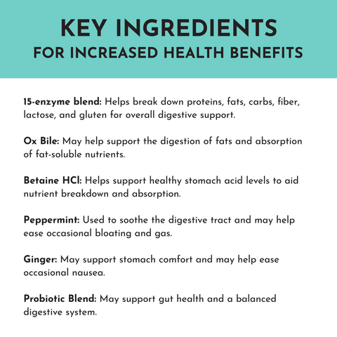 Digestive Enzyme - College Bath and Body