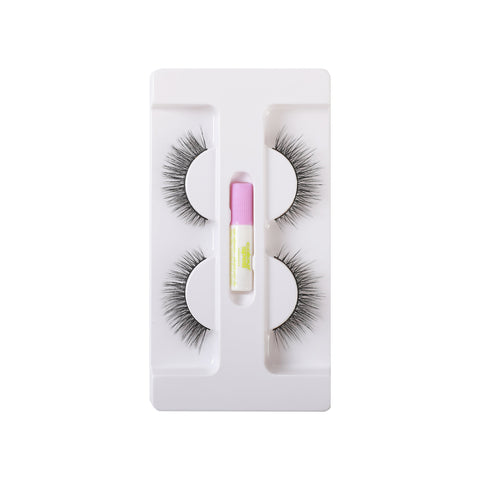 False Eyelashes with Adhesive - College Bath and Body