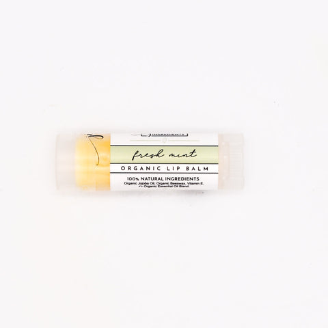 Fresh Mint Organic Lip Balm - College Bath and Body