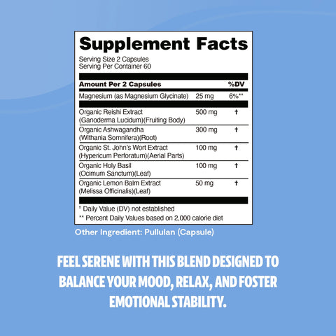 Calm Blend Capsules, 120 count - College Bath and Body