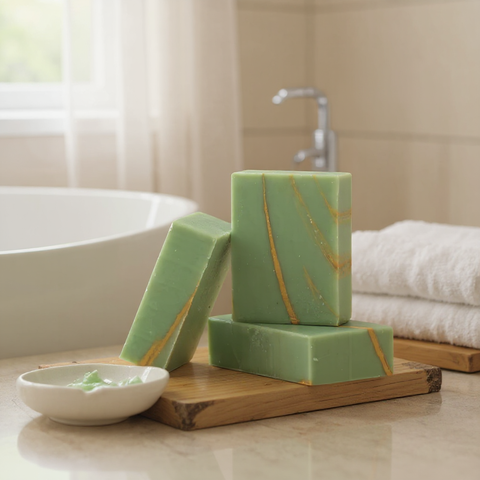 GREEN TEA + CITRUS BAR SOAP - College Bath and Body