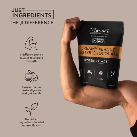 Creamy Peanut Butter Chocolate Protein Powder - NSF - College Bath and Body