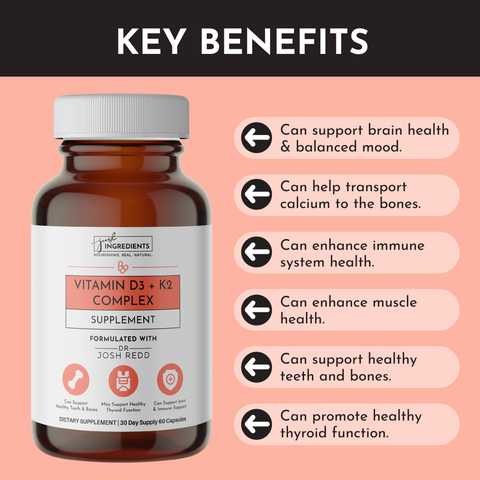 Vitamin D3 + K2 - College Bath and Body