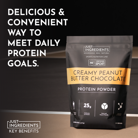 Creamy Peanut Butter Chocolate Protein Powder - NSF - College Bath and Body