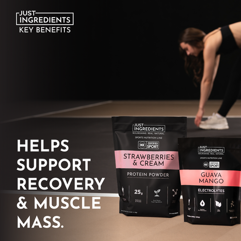 Strawberries and Cream Protein Powder - NSF - College Bath and Body