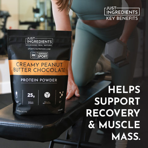 Creamy Peanut Butter Chocolate Protein Powder - NSF - College Bath and Body