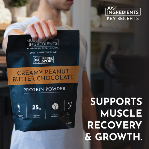 Creamy Peanut Butter Chocolate Protein Powder - NSF - College Bath and Body