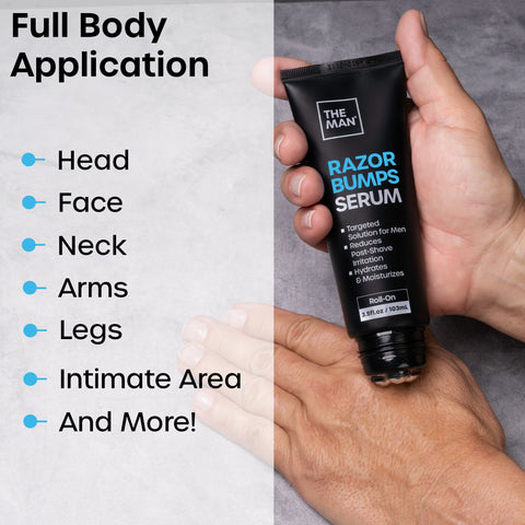 The Man Razor Bumps Serum - College Bath and Body