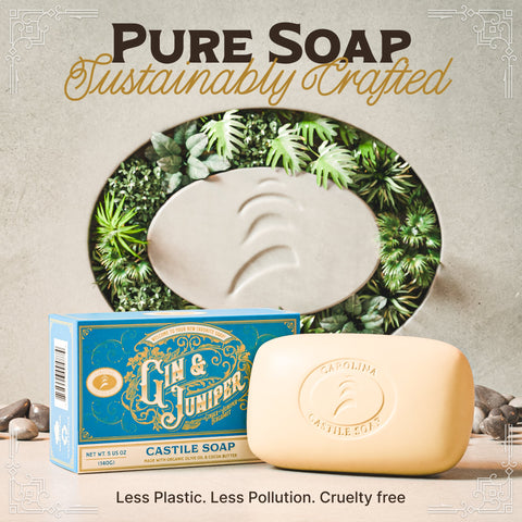 Gin & Juniper Castile Bar Soap - College Bath and Body
