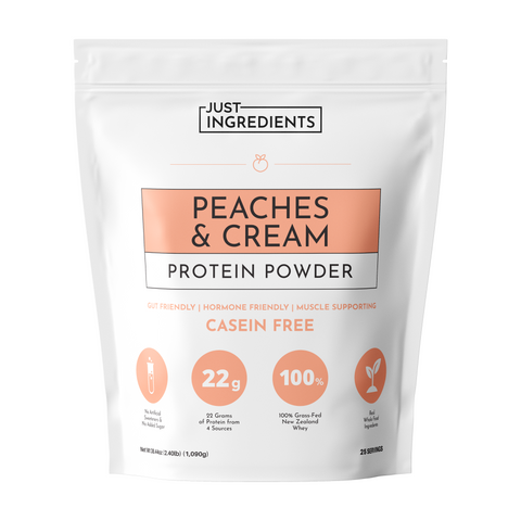 Peaches and Cream Protein Powder - College Bath and Body