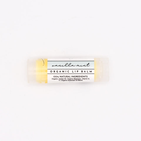 Vanilla Mint Organic Lip Balm - College Bath and Body