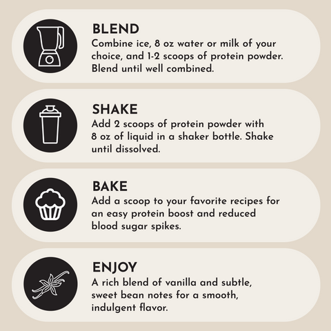 Vegan Vanilla Bean Protein Powder - College Bath and Body