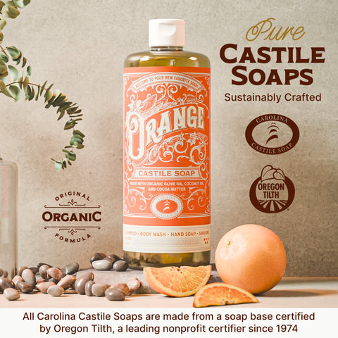 Orange Castile Soap - College Bath and Body