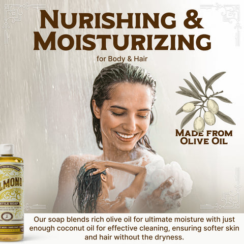 Almond Castile Soap - College Bath and Body