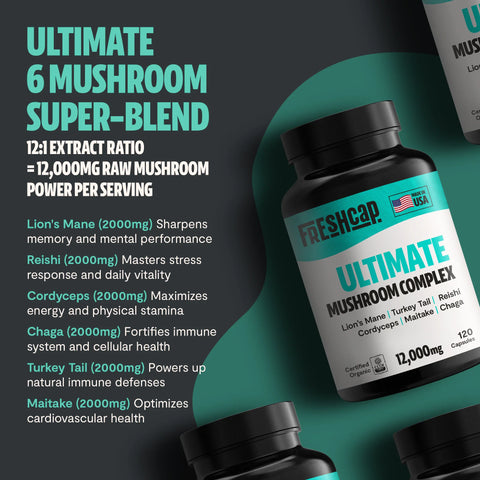 Ultimate Mushroom Complex Capsules - College Bath and Body