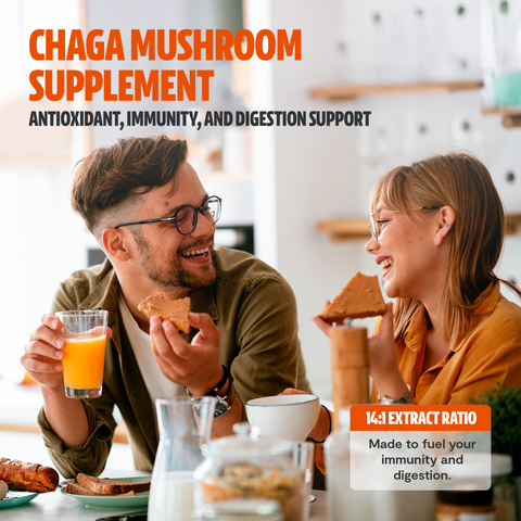 Chaga Mushroom Extract Capsules - College Bath and Body