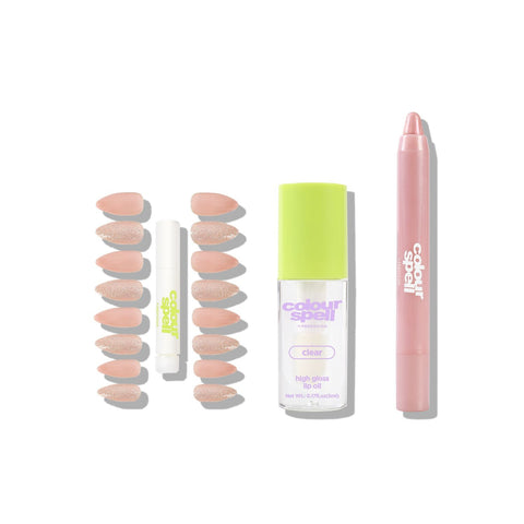 Pressed, Glossed and Polished Collection- Shadow, Lip Oil & Nails - College Bath and Body