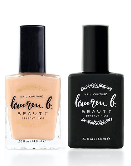 Nail Perfecter + Light Activated Gel-like Top Coat Set  - 7 free + Vegan Nail Polish - College Bath and Body